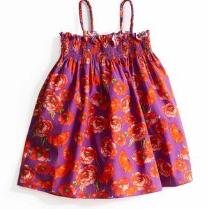 Dolce&Gabbana Girl's Poppies-Print Smocked Sundress